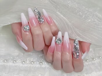 チップ長さ出しグラデーション