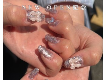 melt.仙台【パラジェルネイル/フィルイン/マグネット/長さだし/持ち込み】/マグネットネイルデザイン 桜