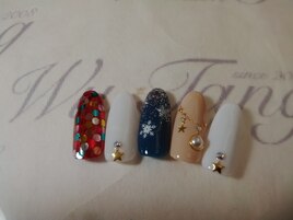 クリスマスネイル　￥9950