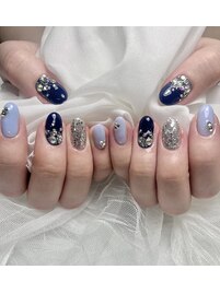 ラメ×オーロラストーン