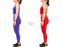 ナリッシュプラス(Nourish+)の雰囲気（会員様 Before → After　（姿勢改善、体脂肪率減少、筋肉量UP））