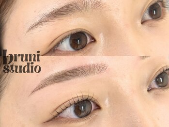 ブルーニスタジオ 表参道(bruni studio)の写真/顔の印象を左右する眉を、骨格・毛流れまで細かく分析し、自然に馴染む似合わせデザインを実現いたします◎