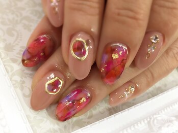 ジュエルズ ネイル(Jewels Nail)/うるつや大人ニュアンスネイル♪