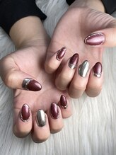 インプレス 鶴見店(Impress)/ミラー逆フレンチネイル