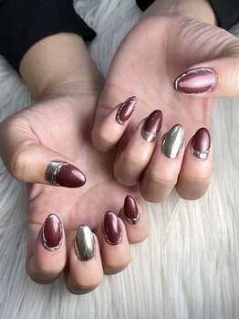 インプレス 鶴見店(Impress)/ミラー逆フレンチネイル