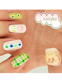 手描きアート春