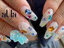 長さだし×宝石ネイル♪