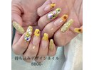 向日葵ネイル