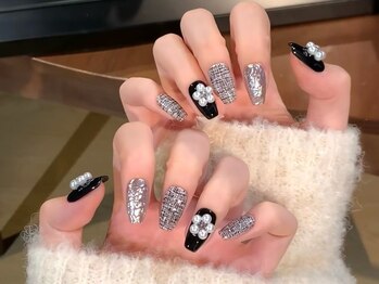 モアグラム 渋谷道玄坂店(More Glam)/チェックネイル