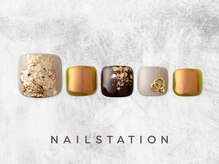 ネイルステーション ルミネ新宿1店(NAIL STATION)/華やかお正月ネイル／パラジェル