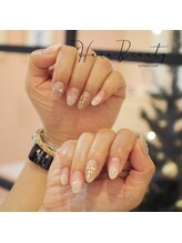 ハナビューティ アシヤ(Hana Beauty Ashiya)/ミラーネイルでクリスマス♪