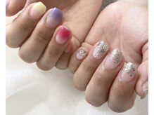 08ネイル(08 nail＆school)/カラフルネイル☆