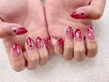 ネイルサロン ドレス(Nail Salon Dress)/【瀬川】キラキラネイル