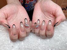 レアネイル 新宿(le'a nail)/細フレンチ