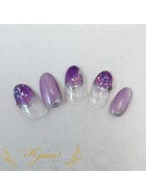 ケージュール(Kjour)/エレガントパープルネイル