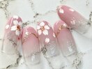 桜ネイル 春 フレンチネイル
