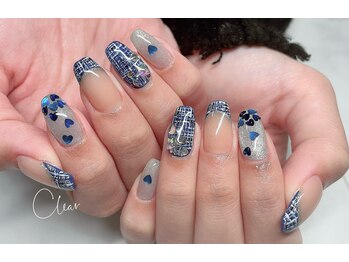 クリア(Clear)/推しカラーネイル