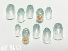 アムールネイル 新宿西口店(Amour Nail)/ワンカラーorラメグラ＋大パーツ