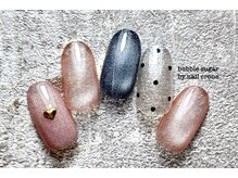 バブル シュガー バイ ネイルクローネ(bubble sugar by.nail crone)/【期間限定】マグネット×アート