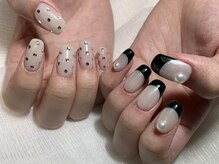 ネイルアヴァンス 京橋店(Nail AVANCE.)/アシメ★フレンチネイル