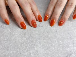 クリアお花ネイル