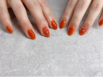 モレリア(morelia)/クリアお花ネイル