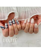 ロアンネイル(roan nail)/ネイビーチェック☆