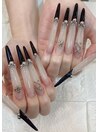 ロング黒フレンチ
