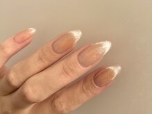 エムワイユーネイル(myu.nail)/チークにマグネットフレンチ.。