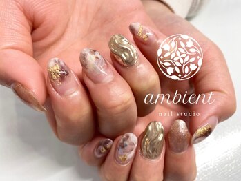 ネイルスタジオ アンビエント 表町店(Nail Studio ambient)/マーブルネイル 7800円