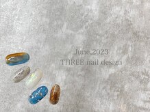 スリー(THREE)/June 2023/nail design