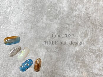 スリー(THREE)/June 2023/nail design