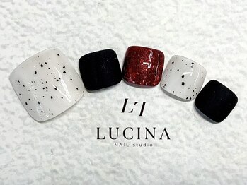 ネイルスタジオ ルキナ(LUCINA)/T-188 ダルメシアン柄風デザイン