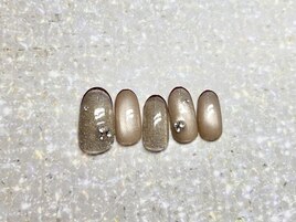 9月定額/秋色ワンホンネイル