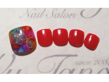 ウータン(Wu-Tang)/たらしこみ風フラワー￥7700