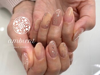 ネイルスタジオ アンビエント 表町店(Nail Studio ambient)/ニュアンスネイル 7500円