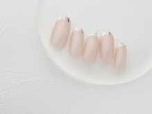 ネイルサロン ブランロール 白金店(Nail Salon Blanl'or)の雰囲気（人気のガラスフレンチ☆ブライダルにも！￥10,300）