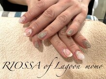 リオッサ オブ ラグーン(RIOSSA of Lagoon)/ハート×キラキラネイル