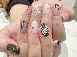 バレンタインネイル