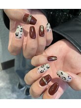 アンドエム(&M)/レオパード×ボルドー