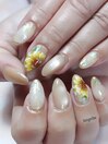 ひまわりネイル☆８８００円