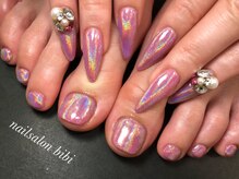 ネイルサロン ビビ(bibi)/流行りのユニコーンパウダーを