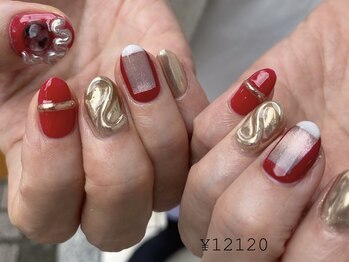 カラグラス 岡本店(calla glass)/holiday nail