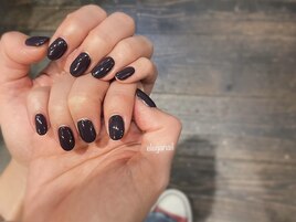 ブラック*ワンカラーネイル