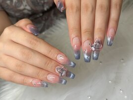 ★ネイビー×チークマグネット★