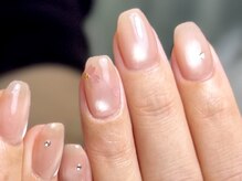 ミリミリネイル(MILI mili nail)/肌なじみ抜群♪桜ホロ×マグ