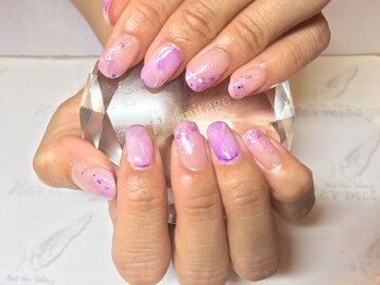ネイルケアサロンエルミタージュ/ふんわりシェルNail