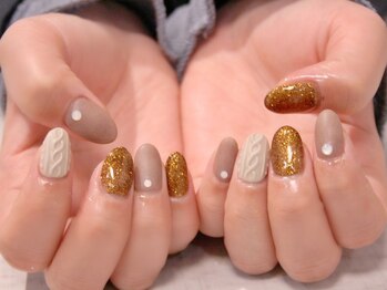 ラルネイル 大宮(Lull. nail)/*ブラウン*ニット*