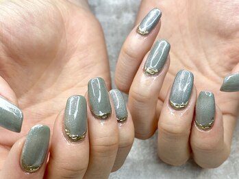 プリズム(PRISM)/くすみニュアンスジェルネイル