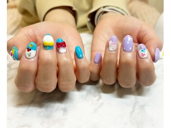 エスディーネイルズ(sd nails)/持ち込み画像 イベントネイル